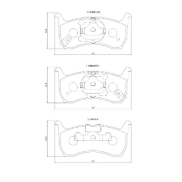 Ford Falcon 4.0 XR6 front brake pads from 1996 to 2001 - Image 2